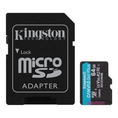 Kingston MicroSDXC 64GB Canvas Go! Plus memóriakár