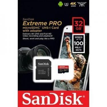 SanDisk microSDHC 32GB Extreme PRO + adapter