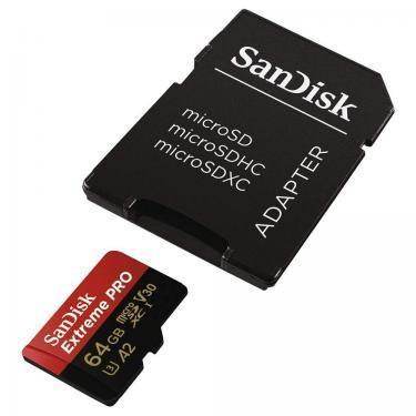 SanDisk microSDXC 64GB Extreme PRO + adapter