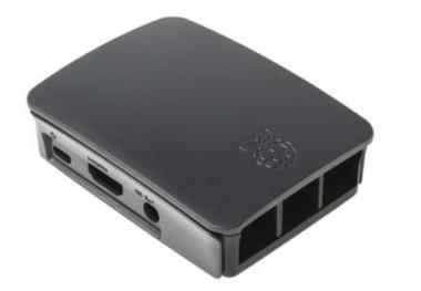 Raspberry Pi Case Black/Grey ház RBI Pi3 B+