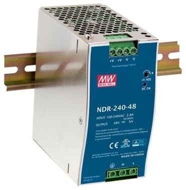 NDR-240-24 24V 240W tápegység DIN