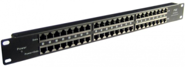 POE tápfeladó 24 port, rack