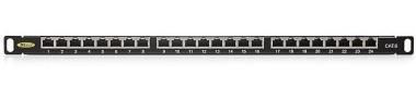 Patch panel Cat.6 FTP 24xRJ45/s Kompakt HD 0,5U