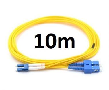 Optikai patch SC/UPC-LC/UPC SM DX duplex 3mm 10m