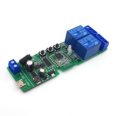 SmartWise Zigbee+RF relé 2 csatornás