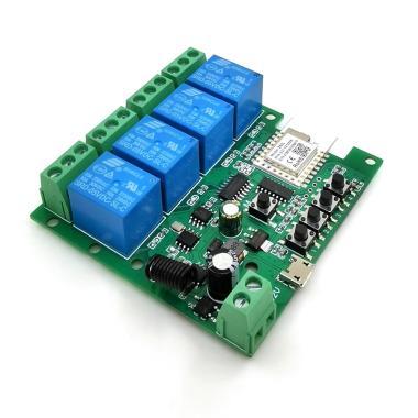 SmartWise Zigbee+RF relé 4 csatornás