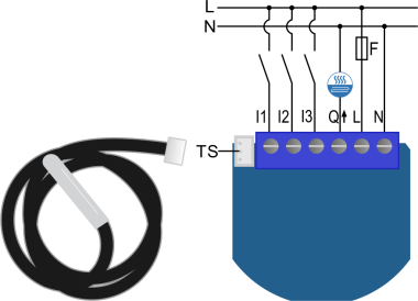 Qubino Flush On/Off Thermostat Z-Wave Plus