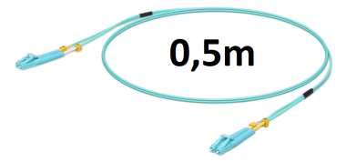 Ubiquiti optikai patch LC-LC MM OM3, duplex, 0.5 m