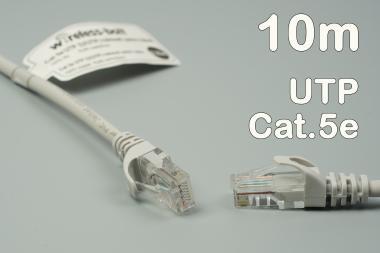 CAT5e UTP szerelt patch kábel 10m szürke