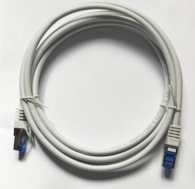 Cat7 S/FTP szerelt patch kábel 1m szürke