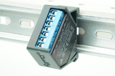 DIN sín adapter Shelly 2.5,EM Szürke szimpla 45°