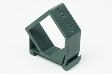 DIN sín adapter Shelly 2.5,EM Szürke szimpla 45°