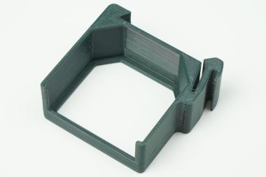 DIN sín adapter Shelly 2.5,EM Szürke szimpla 90°