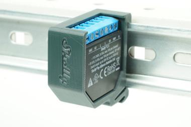 DIN sín adapter Shelly 2.5,EM Szürke szimpla