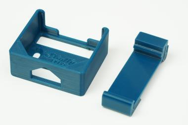 DIN sín adapter Shelly Plus Türkizkék horizontális