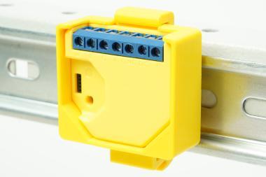 DIN sín adapter Shelly RGBW2,Dimmer2 Sárga horizon