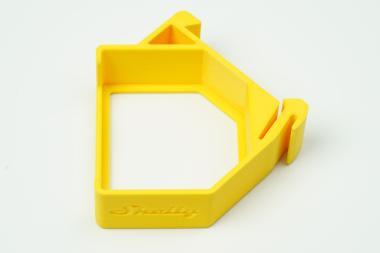 DIN sín adapter Shelly RGBW2,Dimmer2 Sárga simp45°