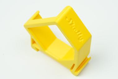 DIN sín adapter Shelly RGBW2,Dimmer2 Sárga simp45°