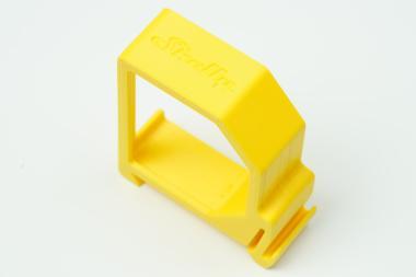 DIN sín adapter Shelly RGBW2,Dimmer2 Sárga szimpla