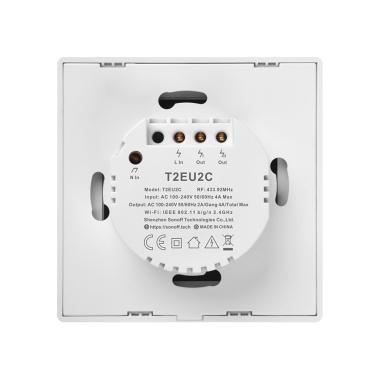 Sonoff TX T2EU2C fali WiFi kapcsoló