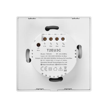 Sonoff TX T2EU3C fali WiFi kapcsoló