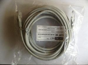 Cat5e UTP LSOH szerelt patch kábel 5m szürke Optro
