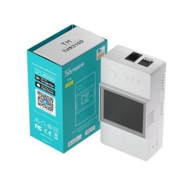 Sonoff TH16 Elite R3 16A okosrelé LED kijelzővel