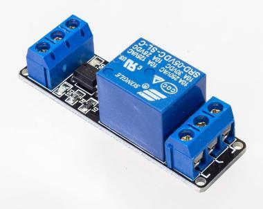 DIY Relé modul 1 csatorna 5V (250V/10A)Optocsatoló