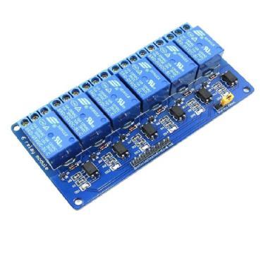 DIY Relé modul 6 csatorna 5V (250V/10A)Optocsatoló