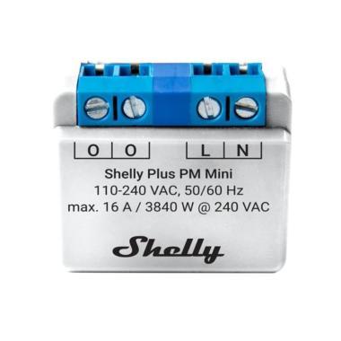 Shelly Plus PM MINI WiFi+Bluetooth áramfogyasztásm