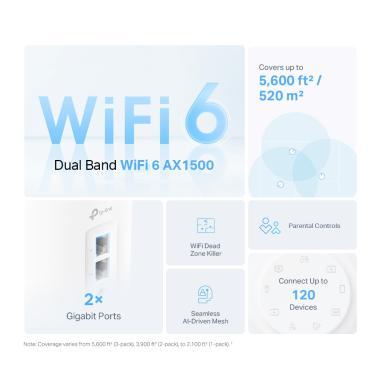 TP-Link Deco X10 Wi-Fi6 Mesh rendszer 1-pack