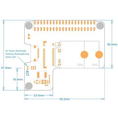 Raspberry Pi 5 X1000 PCIe M.2 NVME Shield