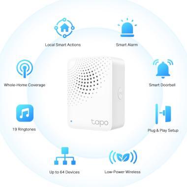 TP-Link Tapo H100 Smart IoT Hub + csengő/sziréna