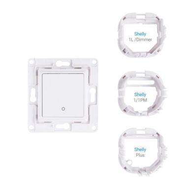 Shelly Wall Switch fali villanykap,1 gombos,FEHÉR