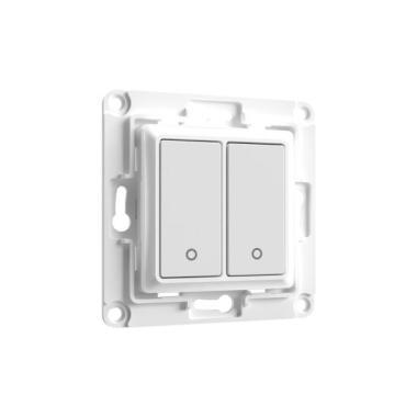 Shelly Wall Switch fali villanykap,2 gombos,FEHÉR
