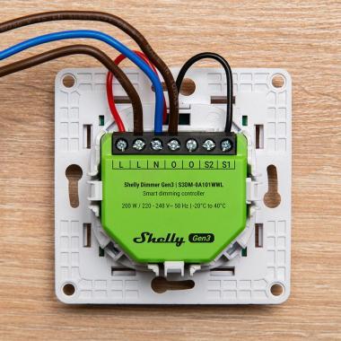 Shelly Dimmer Gen3 Wi-Fi+BT okos fényerőszabályozó