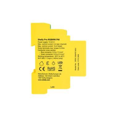 Shelly Pro RGBWW PM WiFi+Ethernet LED vezérlő