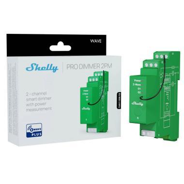 Shelly Wave Pro Dimmer 2PM fényerőszab. modul Z-W