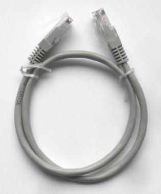 CAT5e UTP szerelt patch kábel  0.5m szürke