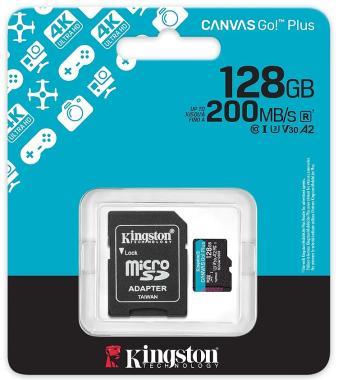 Kingston MicroSDXC 128GB Canvas Go! Plus Gen4
