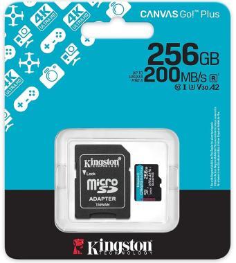 Kingston MicroSDXC 256GB Canvas Go! Plus Gen4