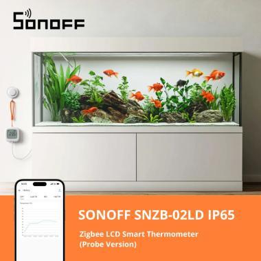 Sonoff ZigBee kültéri hőmérő LDC kijelző + szonda