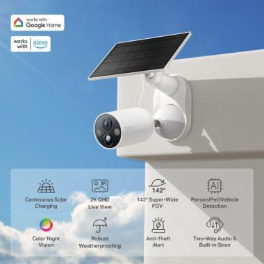 TP-Link Tapo C425 kamera és Solar Panel